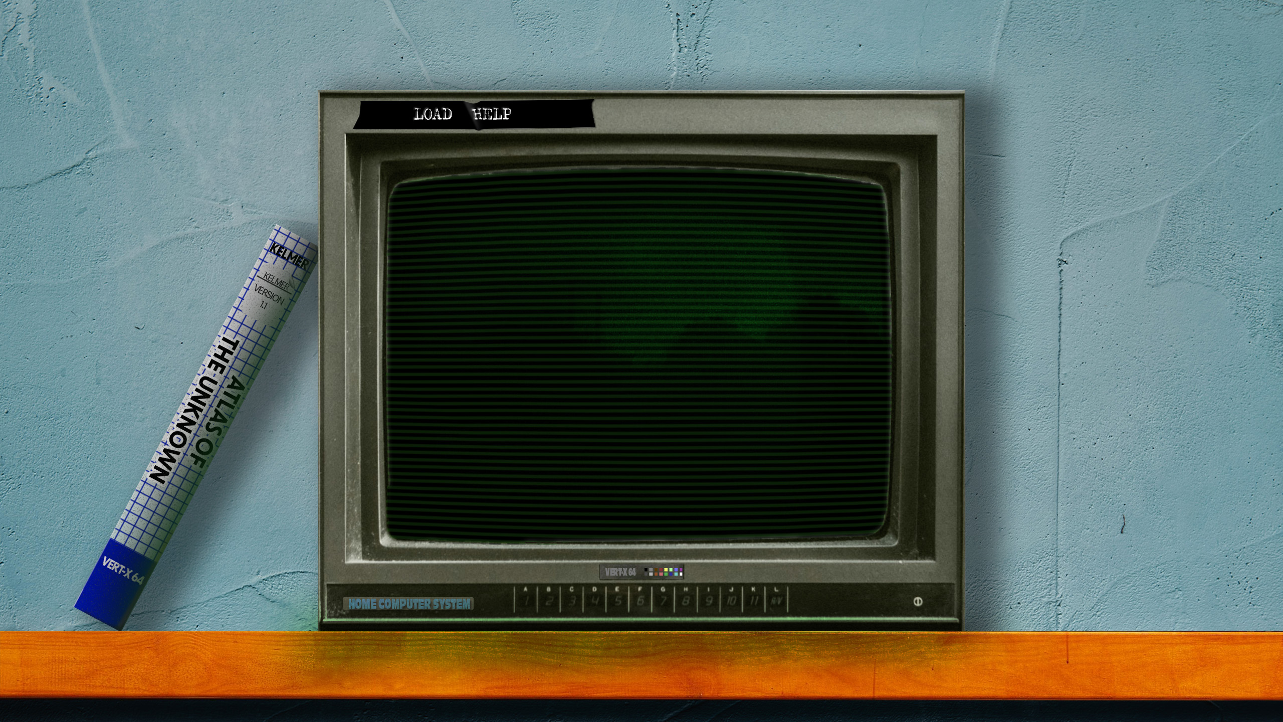 An image of a Vert-X 64 Computer with a 1.1 version box of Atlas of the Unknown