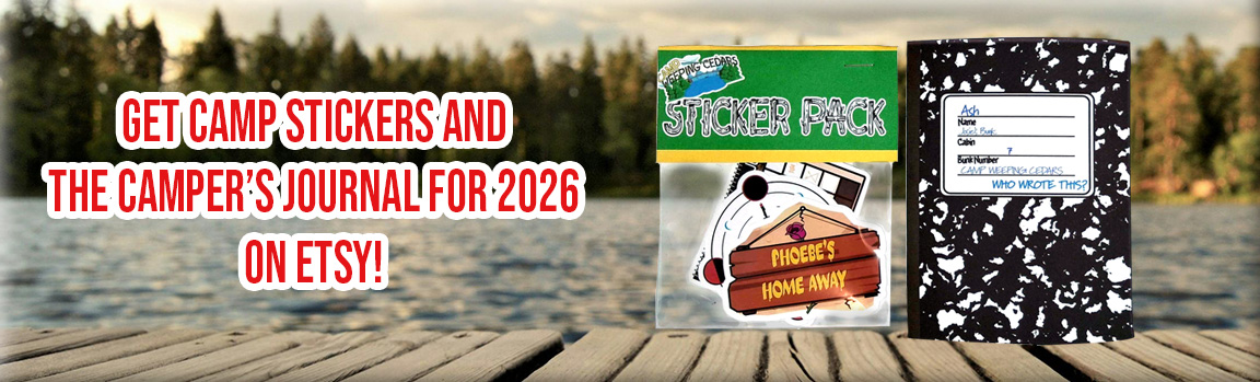 An image showing the sticker and journal pack on Etsy